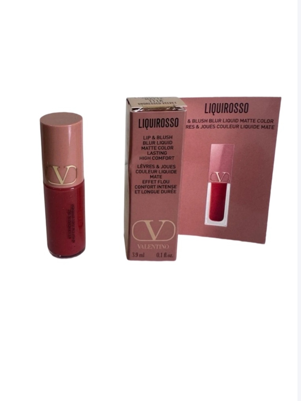 Valentino Liquirosso Matte Lip & Blush 111 A Undressed Velvet